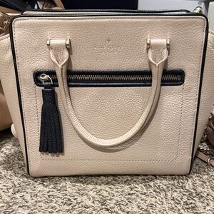 Kate Spade Beige and Black Crossbody Bag